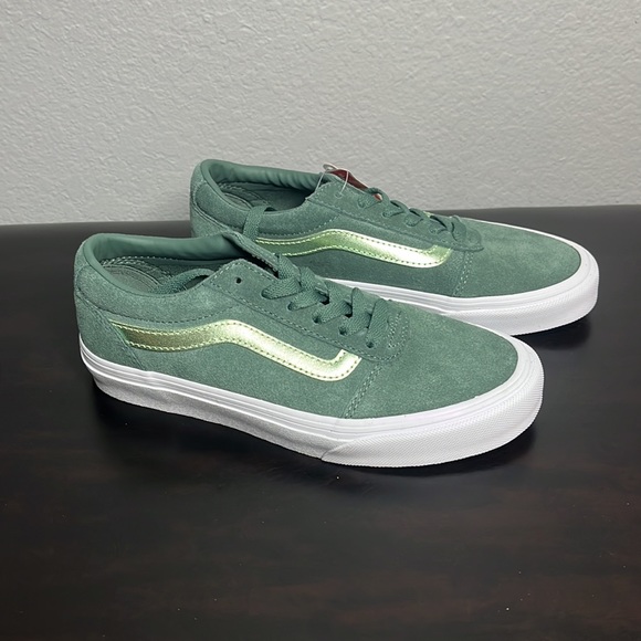 Vans Shoes - VANS Ward Metallic Suede Duck Green 6